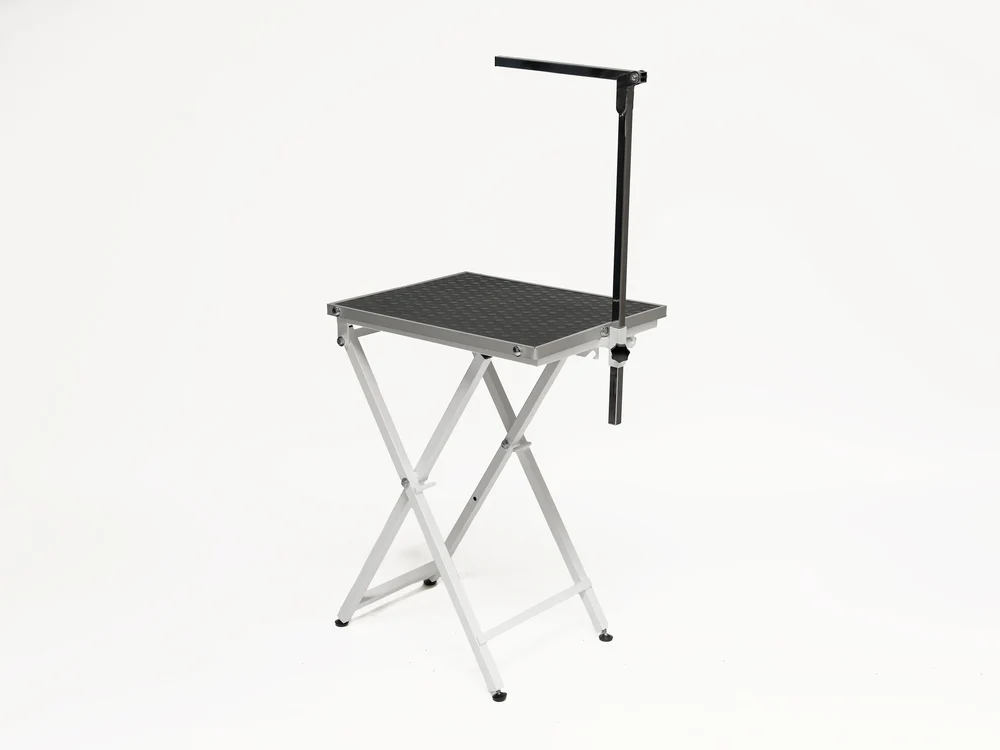 Folding Veterinary Grooming and Examination Table - White (Rectangular Top Table) | TrioCare-6015